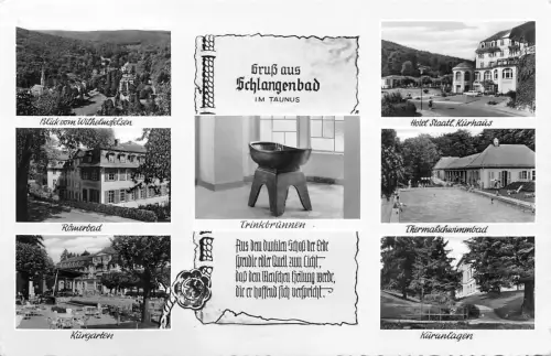 Schlangenbad i. T. Mehrbildkarte gl1965 194.006