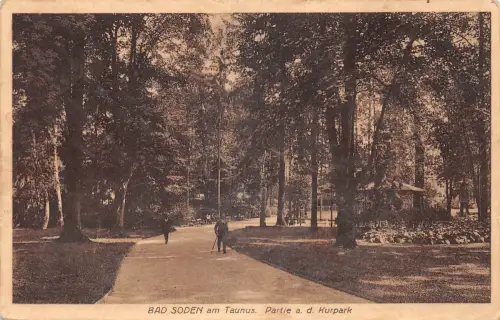 Bad Soden (Taunus) Partie a. d. Kurpark gl 194.015