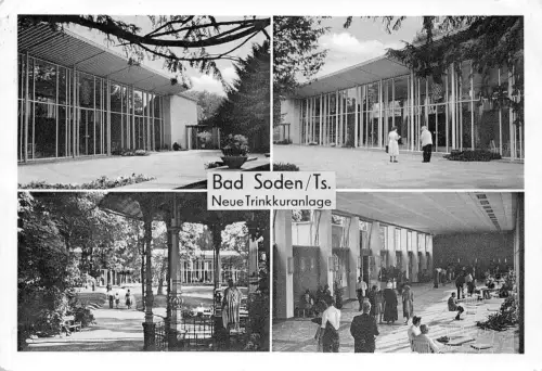 Bad Soden (Taunus) Mehrbildkarte Trinkkuranlage gl1955 194.035