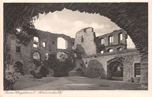 Königstein im Taunus Ruine Blick in den Hof gl1930 194.099