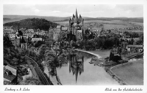 Limburg a.d. Lahn Blick von der Autobahnbrücke gl1953 194.132