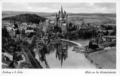 Limburg a.d. Lahn Blick von der Autobahnbrücke ngl 194.131