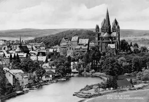 Limburg a.d. Lahn Blick von der Autobahnbrücke gl1960 194.133