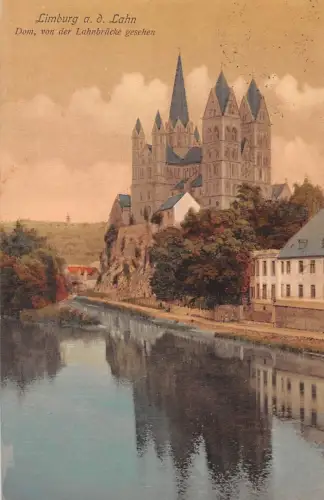 Limburg a.d. Lahn Dom von der Lahnbrücke gesehen gl1913 194.159