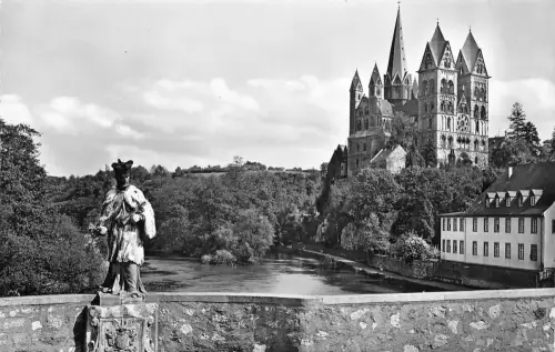 Limburg a.d. Lahn Dom mit Lahnbrücke ngl 194.158