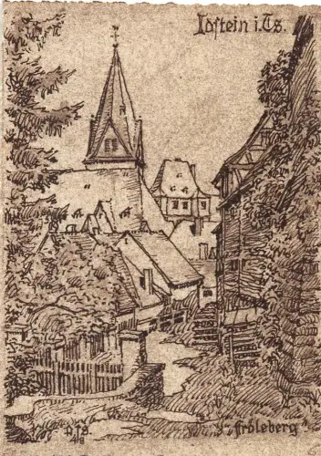 Idstein im Taunus Künstlerkarte sign. gl1953 194.227