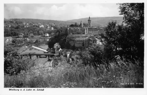 Weilburg a.d. Lahn Panorama mit Schloß ngl 194.237