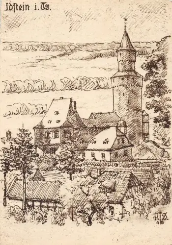 Idstein im Taunus Künstlerkarte sign. gl1952 194.228