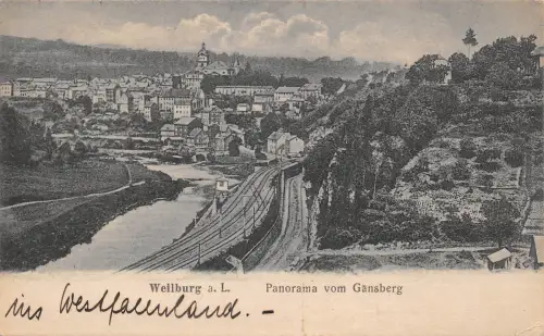 Weilburg a.d. Lahn Panorama vom Gänsberg gl1925 194.235