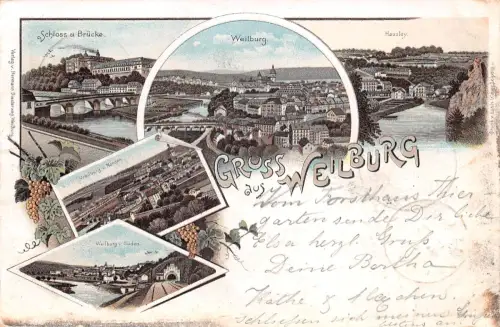 Weilburg a.d. Lahn Mehrbild-Litho gl1998 194.250