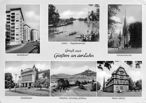 Gießen Mehrbildkarte gl1961 194.290