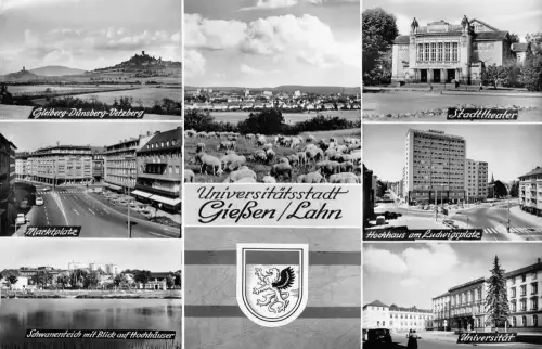 Gießen Mehrbildkarte gl1967 194.291