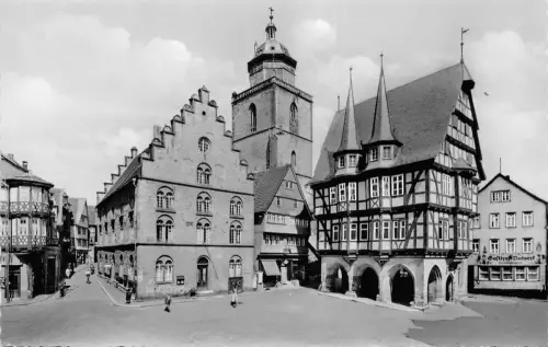 Alsfeld / Hessen Marktplatz mit Rathaus ngl 194.318