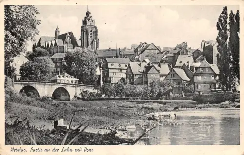 Wetzlar a.d. Lahn Partie an der Lahn mit Dom ngl 194.327