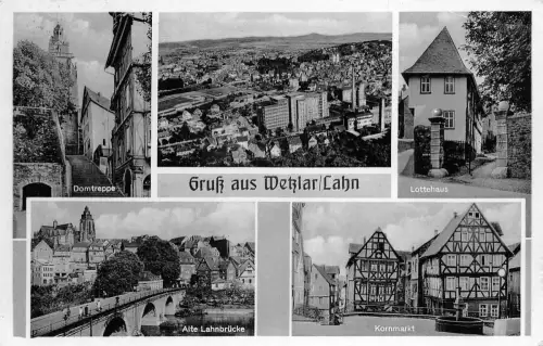 Wetzlar a.d. Lahn Mehrbildkarte gl1955 194.332
