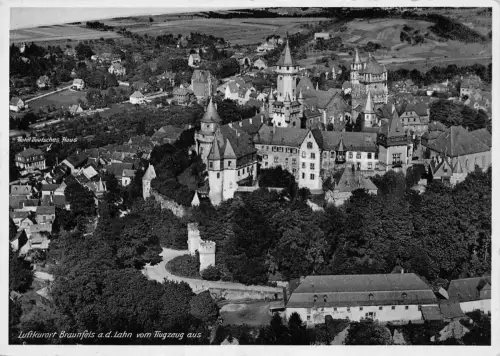 Braunfels a.d. Lahn vom Flugzeug aus gl1938 194.364