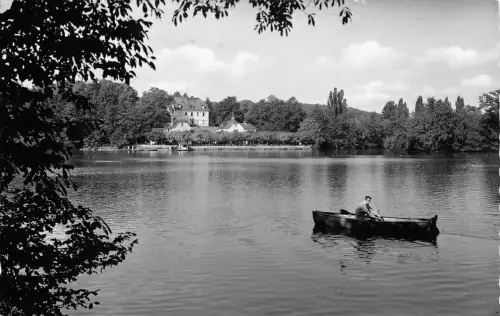 Bad Nauheim Teich mit Teichhaus gl1953 194.449