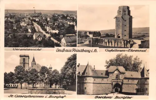 Friedberg in Hessen Mehrbildkarte gl1950 194.518