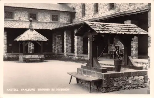 Homburg v.d.H. Kastell Saalburg Brunnen im Innenhof gl1963 194.591