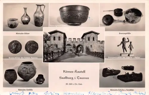 Homburg v.d.H. Kastell Saalburg Mehrbildkarte gl1957 194.595