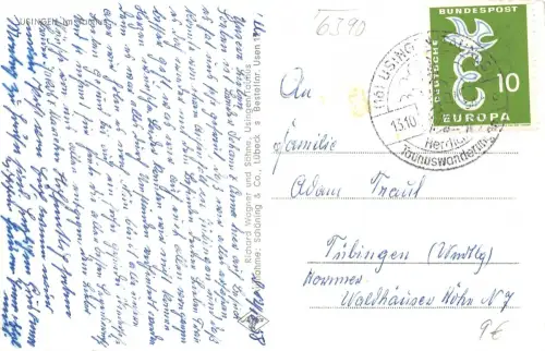 Usingen i.T. Teilansicht gl1958 194.626