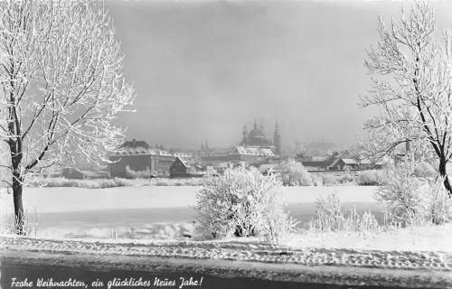 Fulda Panorama im Winter gl1954 194.658