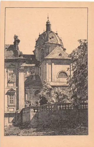 Fulda Dom Federzeichnung Dr.Otto Ubbelohde Nr. 10 ngl 194.666
