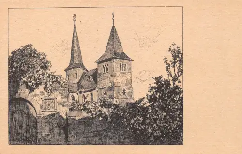 Fulda Federzeichnung Dr.Otto Ubbelohde Nr. 4 ngl 194.680