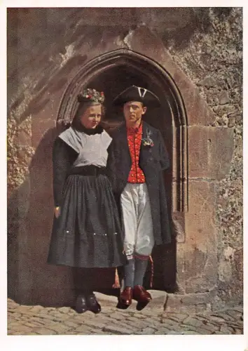 Schlitz/Hessen Schlitzerländer Brautpaar ngl 194.701