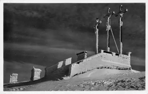 Gersfeld Kreuzberg in Eis und Schnee gl1954 194.714