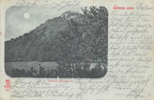 Bieberstein/Rhön Schloß Mondscheinlitho gl1898 194.744