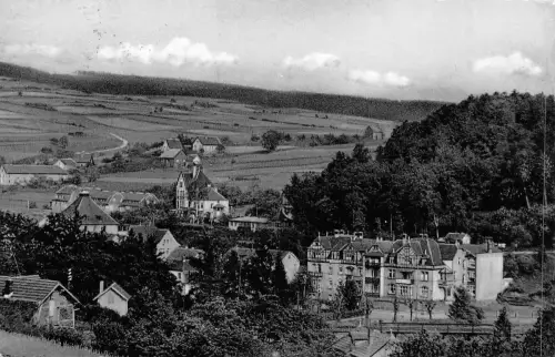 Bad Salzschlirf Teilansicht gl1957 194.757