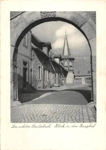 Lauterbach (Hessen) Blick in den Burghof gl1953 194.749