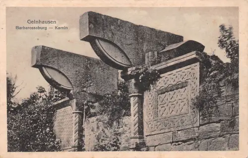 Bad Gelnhausen Barbarossa-Burg Kamin gl1917 194.882