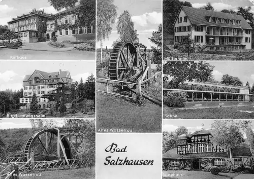 Bad Salzhausen Mehrbildkarte gl1957 194.926