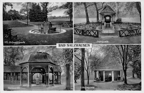 Bad Salzhausen Mehrbildkarte gl1937 194.922