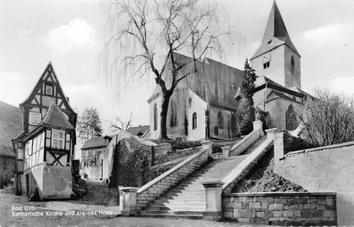 Bad Orb Kath. Kirche und Kleines Haus ngl 194.962