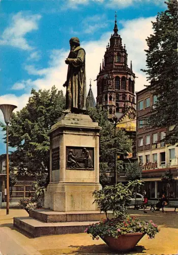Mainz Gutenberg-Denkmal und Dom ngl 195.136