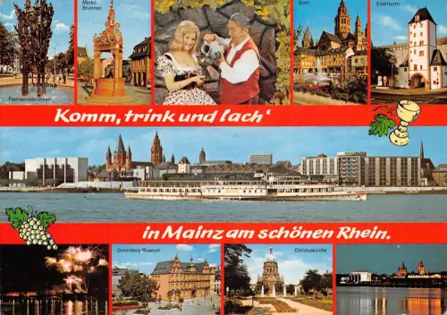 Mainz Mehrbildkarte gl1980 195.174