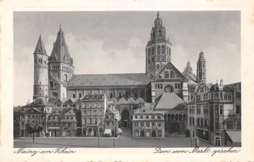 Mainz Dom vom Markt gesehen ngl 195.157