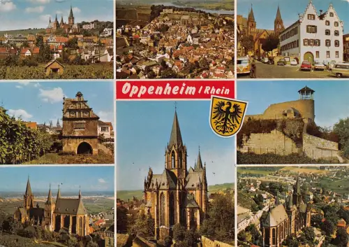Oppenheim a. Rh. Mehrbildkarte ngl 195.198
