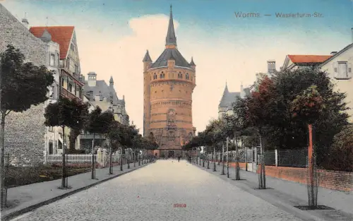 Worms Wasserturm-Straße gl1912 195.220