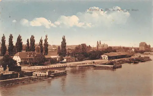 Worms Partie am Rhein gl1912 195.224