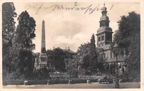 Worms a.Rh. Ludwigsplatz gl1928 195.236