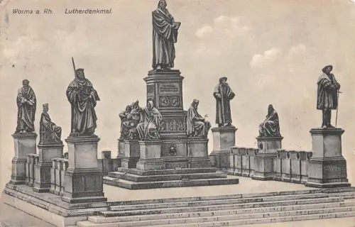 Worms a.Rh. Lutherdenkmal gl1909 195.245