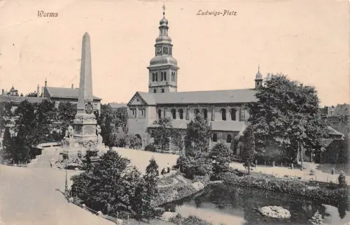 Worms a.Rh. Ludwigsplatz gl1922 195.237