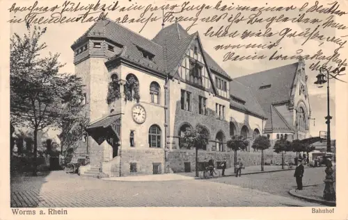 Worms a.Rh. Bahnhof gl1916 195.258