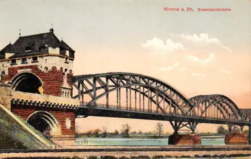Worms a.Rh. Eisenbahnbrücke ngl 195.257