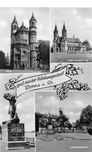 Worms a.Rh. Mehrbildkarte gl1958 195.320