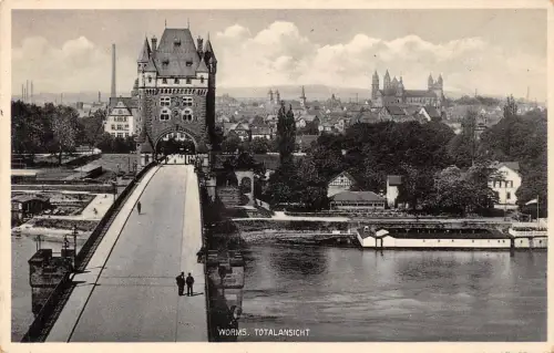 Worms a.Rh. Totalansicht gl1935 195.302